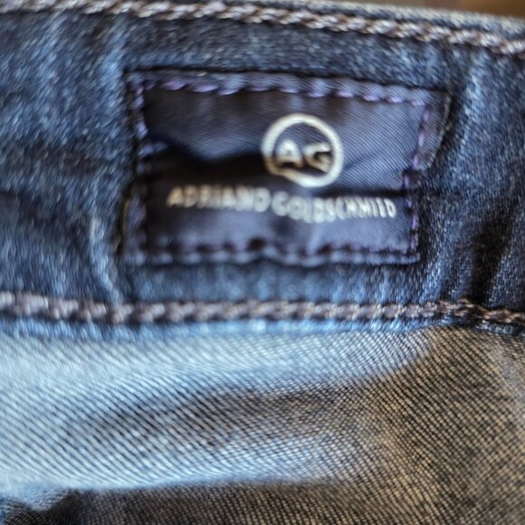AG ADRIANO GOLDSCHMIED Women's Blue Jeans The Farrah High Rise Skinny Size 32R - Picture 6 of 8